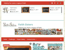 Tablet Screenshot of faithsisters.com